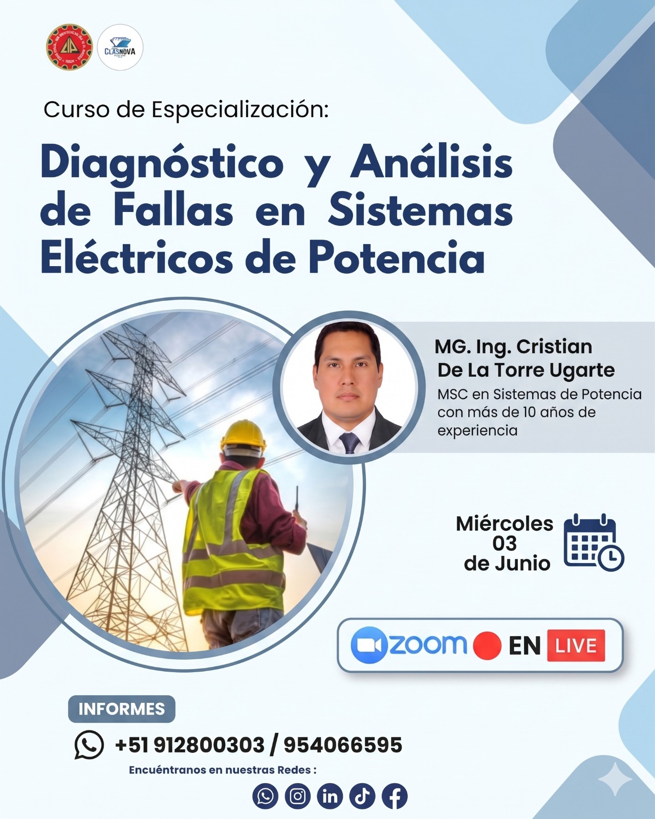 DIAGNÓSTICO Y ANÁLISIS DE FALLAS EN SISTEMAS ELÉCTRICOS DE POTENCIA